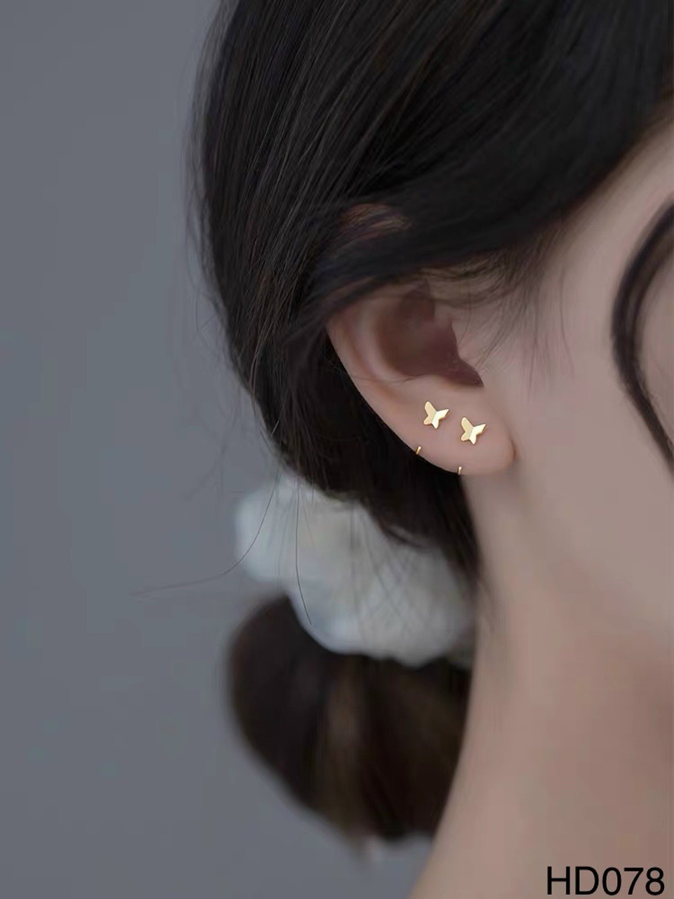 Khuyên tai -bông tai hình bướm thời trang mã hd78