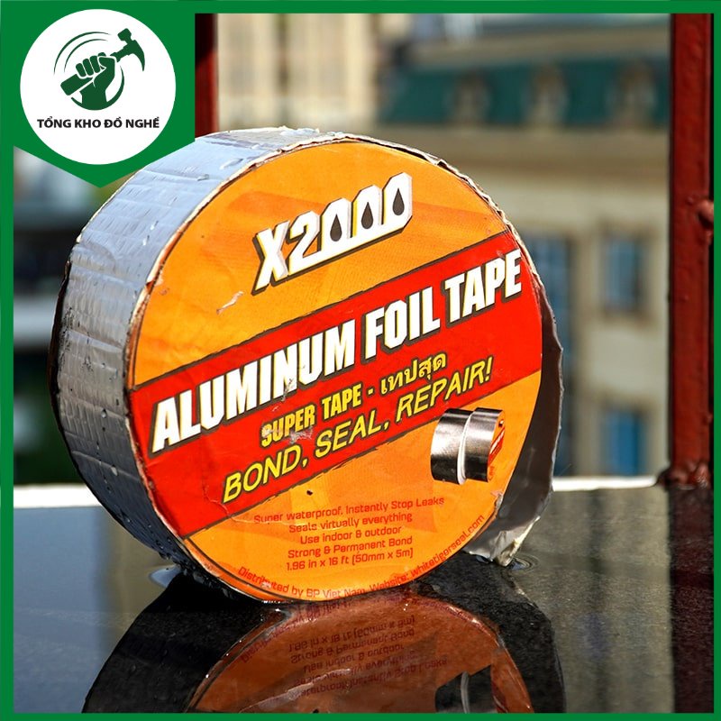 Băng keo chống thấm X2000 Nhật Bản, chống thấm dột chắc chắn, siêu bền, kích thước 5cm x 5m _TKDN