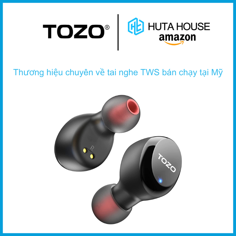 Tozo t6 s tai nghe nhét tai không dây, tai nghe true wireless, tws , bluetooth 5.3, chống nước ipx8, chống ồn