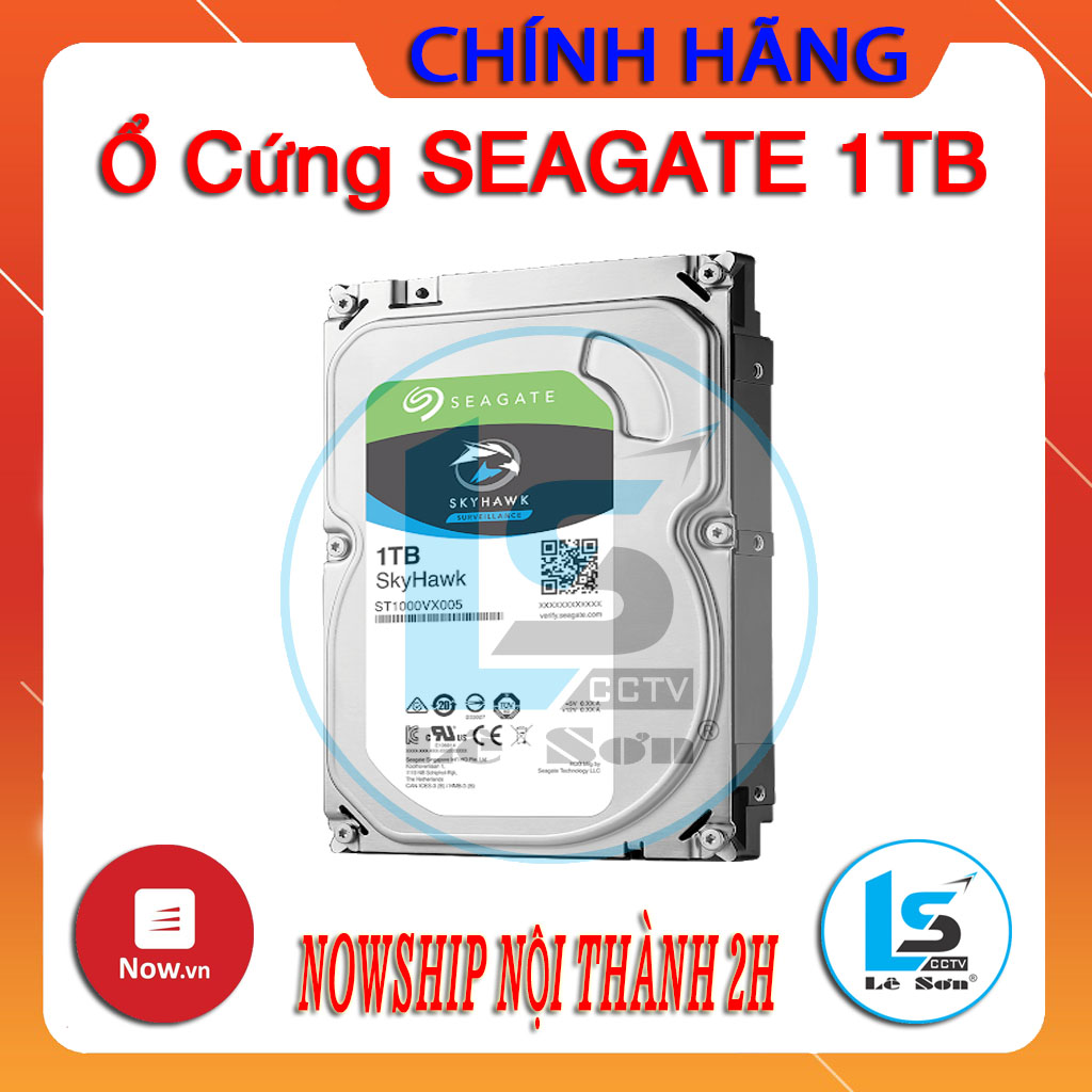 Ổ cứng⭐freeship⭐hdd seagate skyhawk 1tb chính hãng - chuyên dụng cho camera giám sát