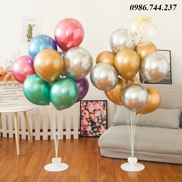 Trụ gắn bóng cao 1m, trụ mika giả bóng bay gồm 11 thanh