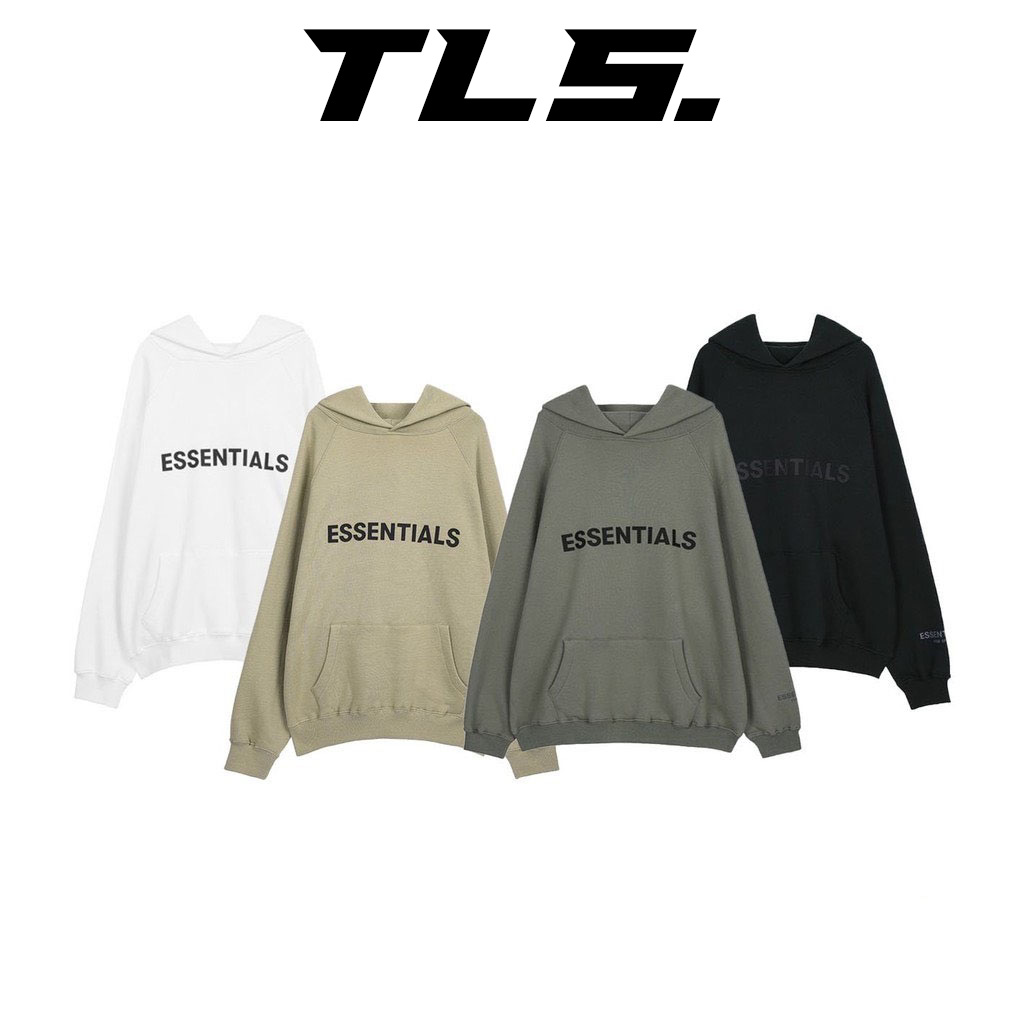 Áo hoodie FEAR OF GOD FOG ESSENTIALS SS20 pullover Unisex nam nữ Nỉ Bông oversize form rộng