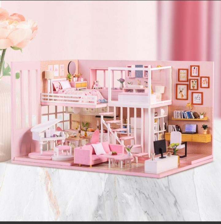 Mô hình nhà gỗ DIY - Dream Girl bao gồm mica che bụi