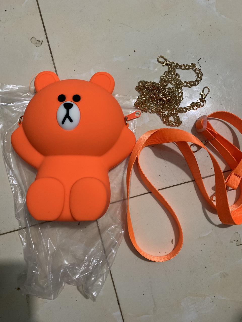 Túi gấu silicon màu