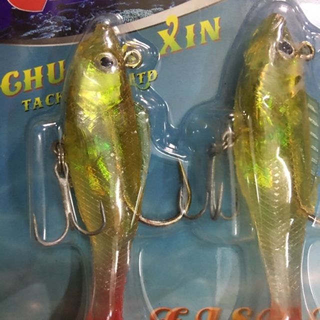 Mồi giả cá mềm có lưỡi  (xả hàng giảm giá và cam kết bảo hành đổi trả ạ)