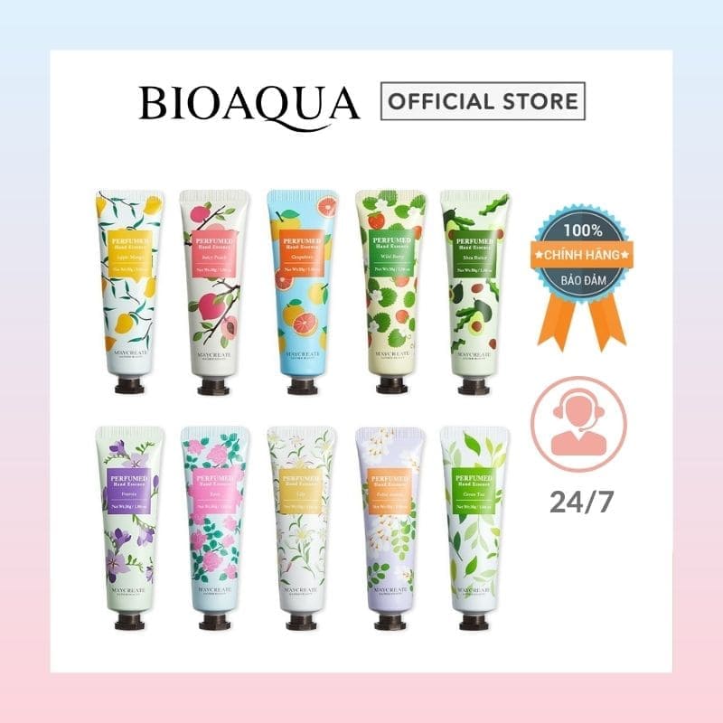 [COMBO 5 TYPE] Kem dưỡng da tay mềm mịn nội địa Trung chính hãng 30g Mix hương ngẫu nhiên Bioaqua store