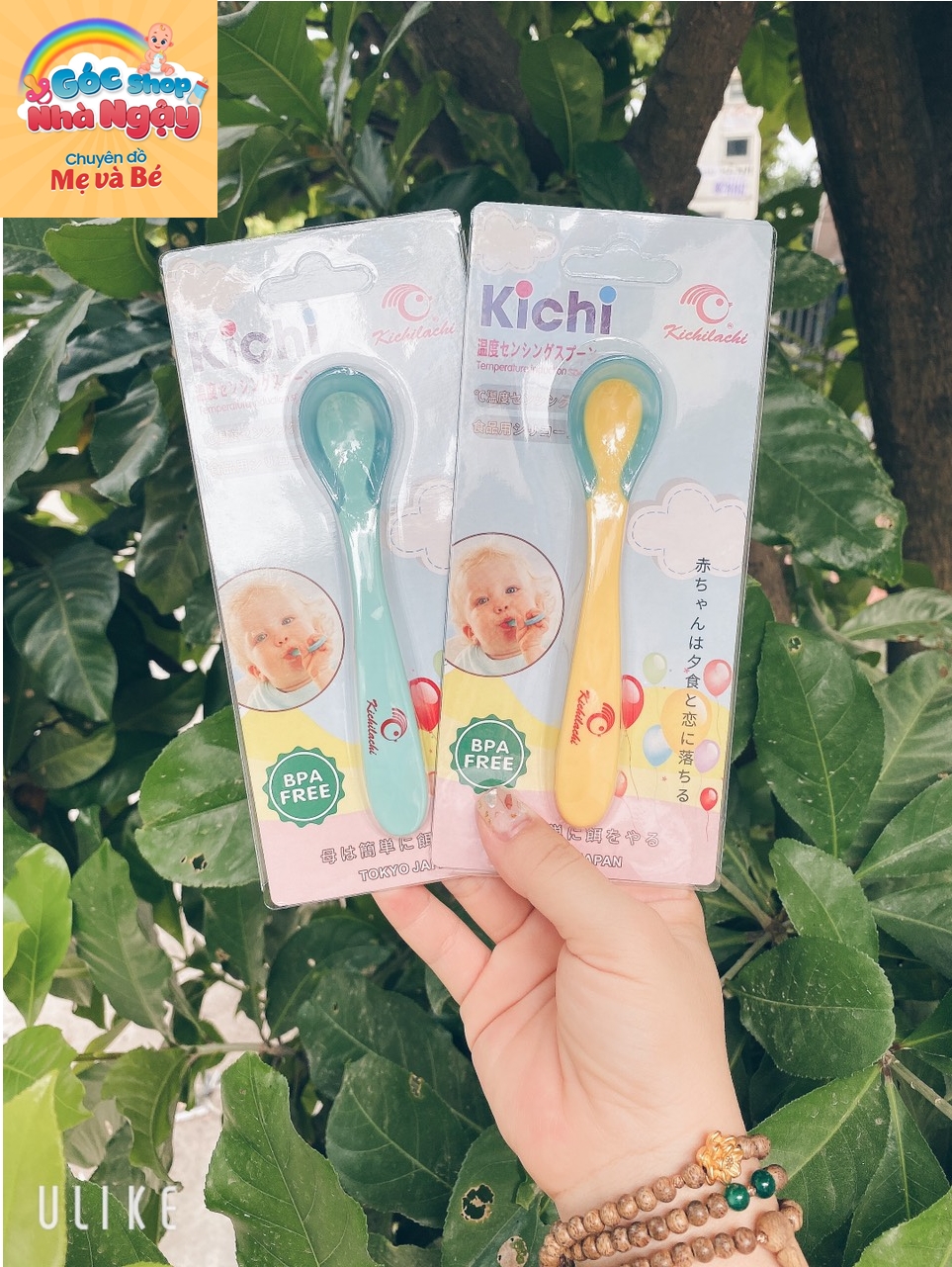 Thìa ăn dặm báo nóng, báo nhiệt cho bé