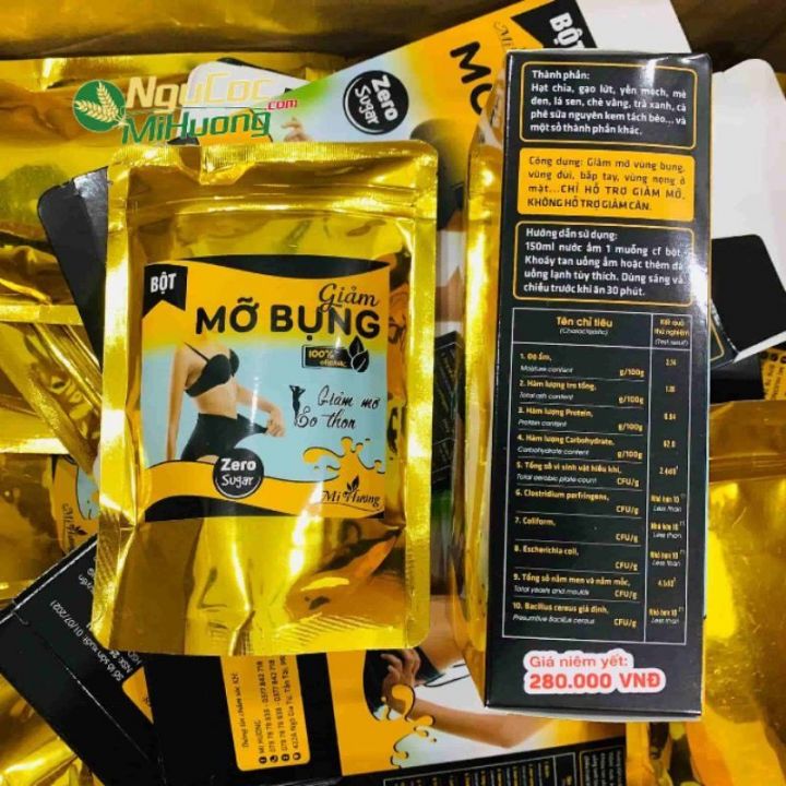 Bột Ngũ Cốc Giảm Mỡ Bụng Mị Hương - Eo Thon Dáng Đẹp, Giảm Cân An Toàn Hàng Chính Hãng