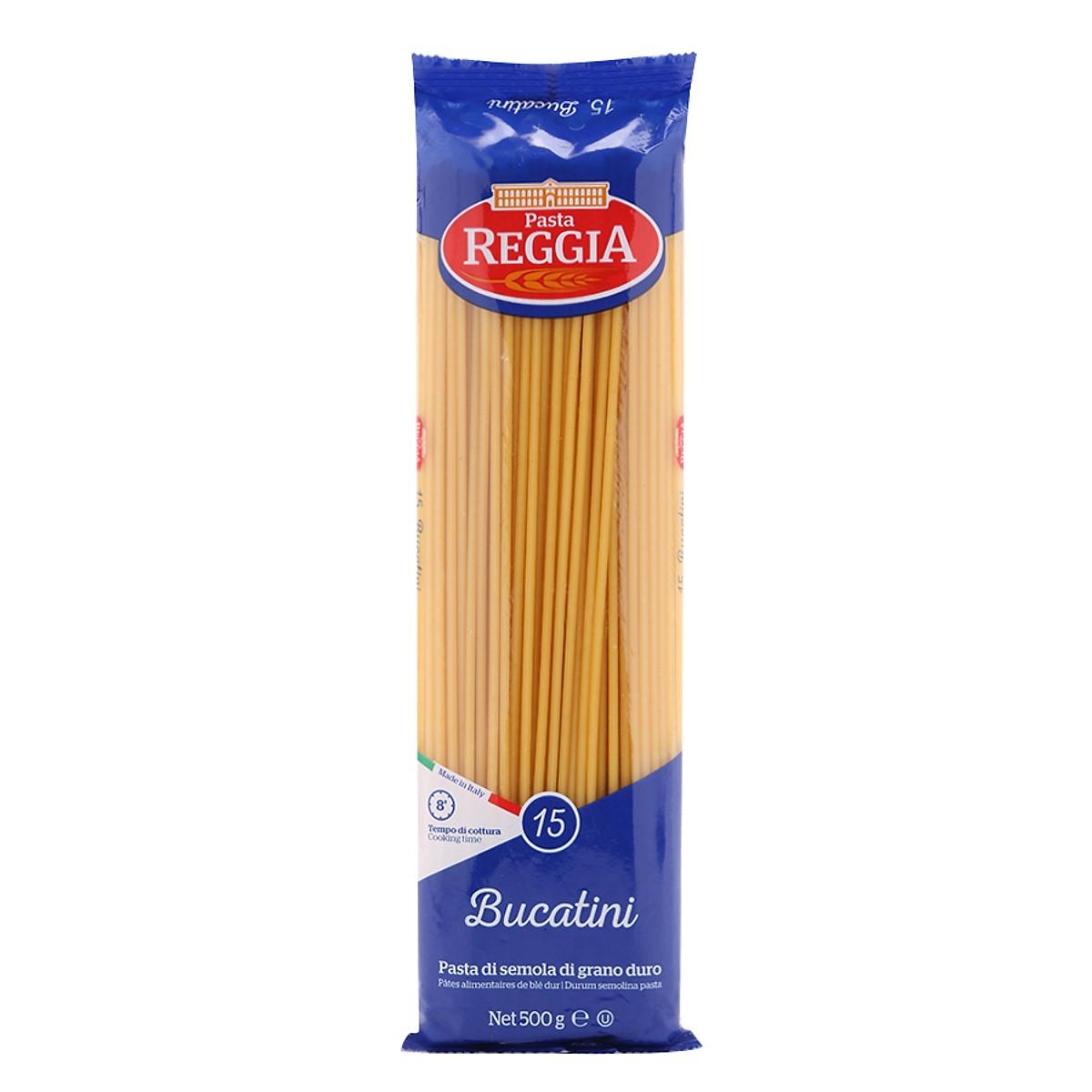 Mì ý sợi tròn 15 pasta hiệu reggia gói 500g