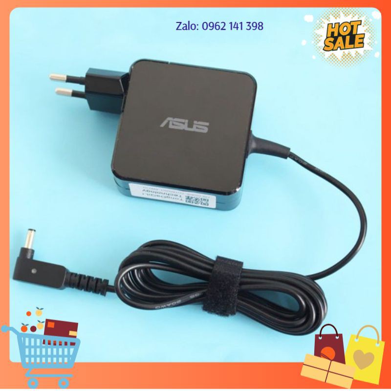 Sạc laptop chính hãng asus, 19v-2.37a chân nhỏ