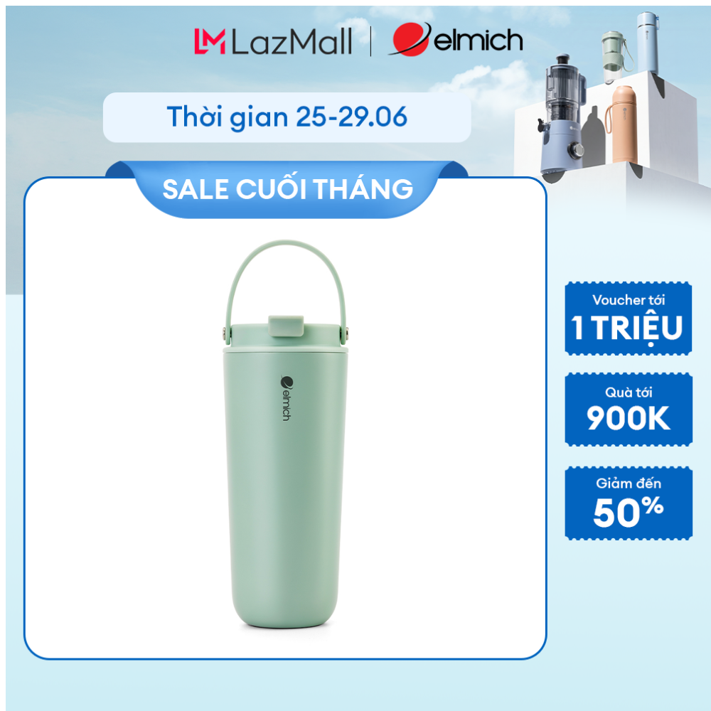 (Chỉ 15-17.07)Cốc giữ nhiệt inox 304 Elmich EL8312 dung tích 600ml