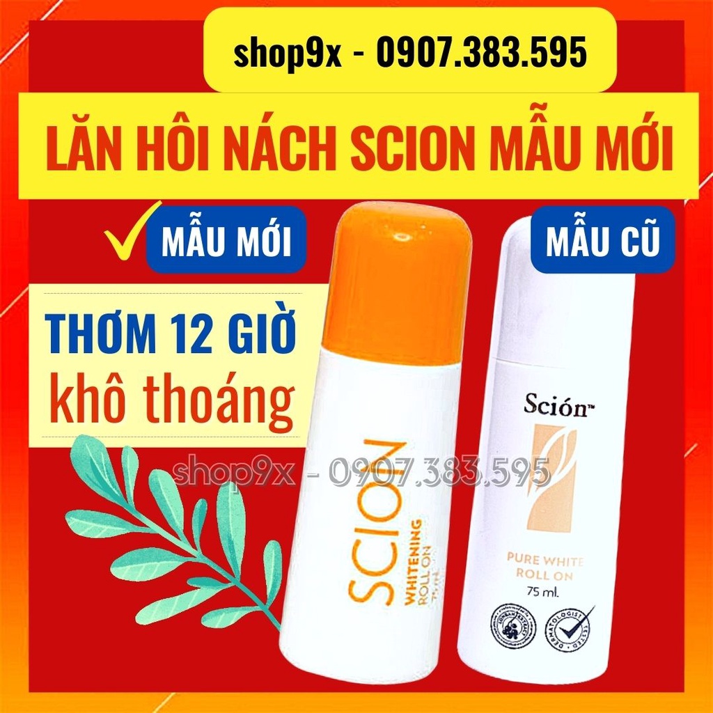 Lăn nách khử mùi scion 75ml - khử mùi hôi nách - ngăn mồ hôi tức thì
