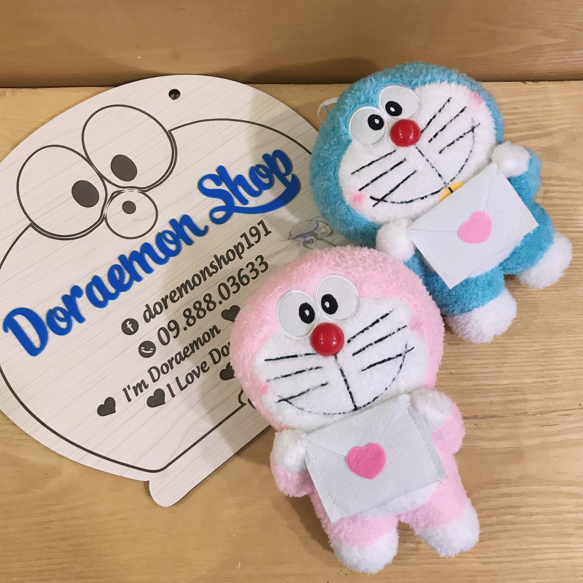 Cặp Gấu Bao Thư Lông xù Doremon Doraemon