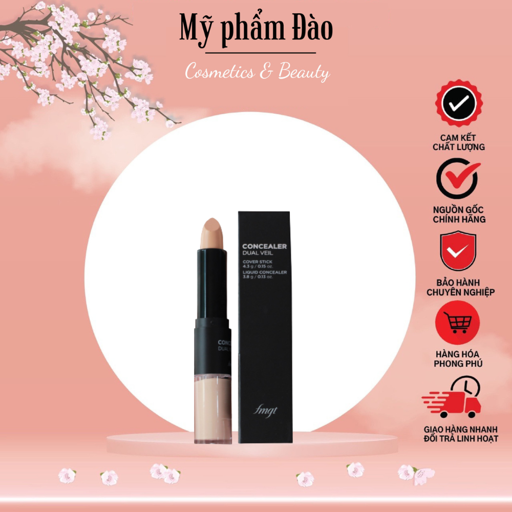 Kem che khuyết điểm 2 đầu the face shop 3,5g - giúp các bạn có 1 lớp nền mỏng