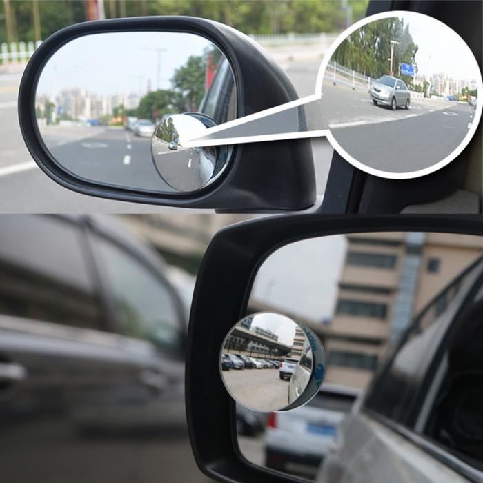Cặp gương cầu lồi dán kính chiếu hậu ô tô. Hàng cao cấp, có chỉnh góc nhìn.(360 độ)
