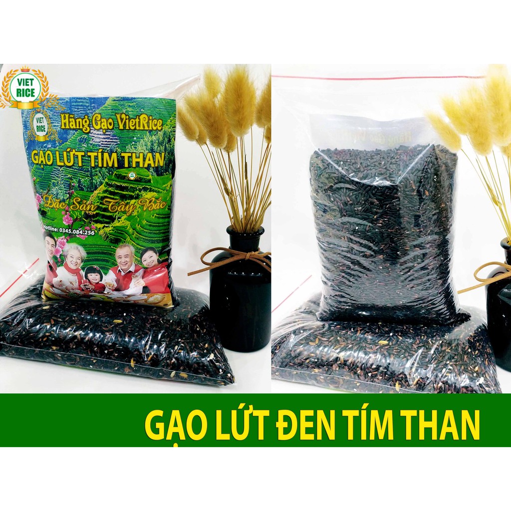 Gạo Lứt Tím Than, Cơm Mềm Dẻo, Hàng Chuẩn Loại 1 Kg