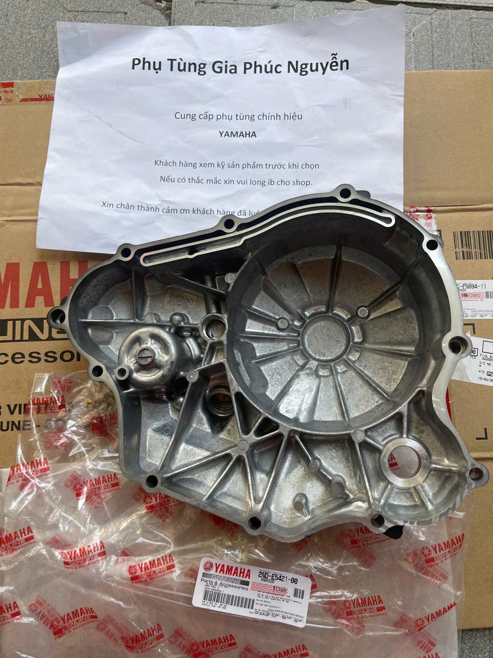 Lốc nồi , nắp máy phải xe Exciter 150, chính hãng yamaha