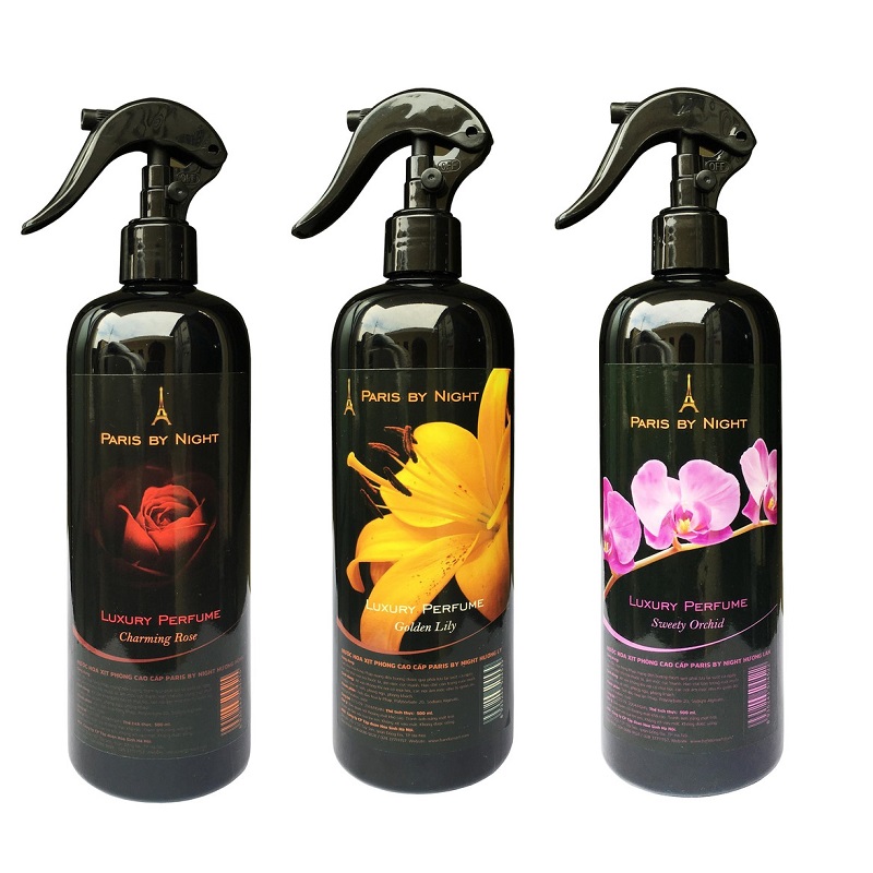 [Hoàn Tiền 10%] Nước hoa xịt phòng cao cấp Paris by night 500ml - Xịt thơm phòng Mr.Fresh - Xịt phòng khử mùi (7 hương tùy chọn) BH682