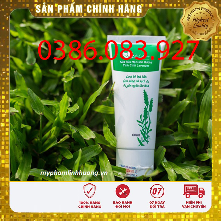 [CHÍNH HÃNG] Sửa rửa mặt Linh Hương làm sạch và làm sáng da 60ml