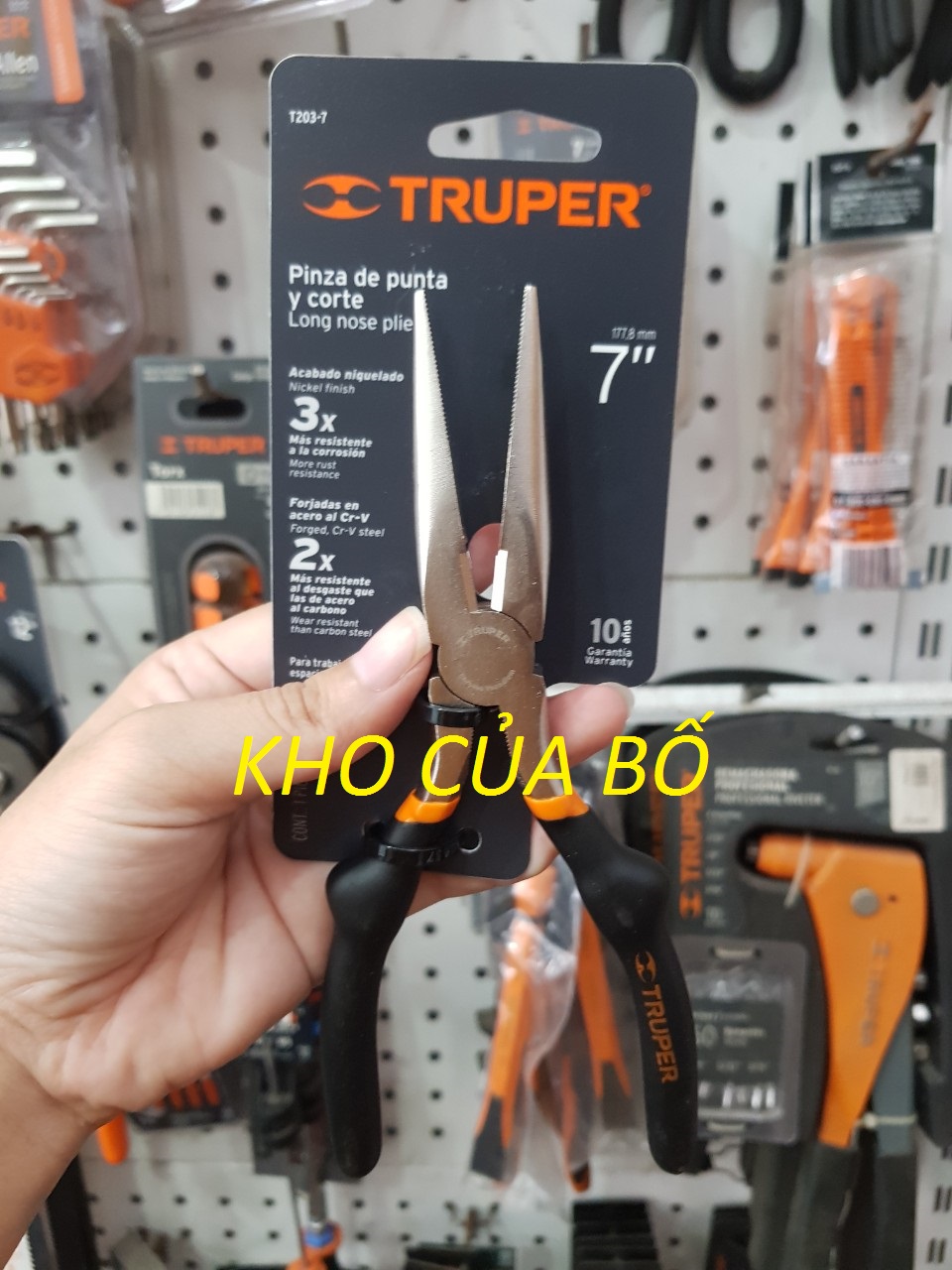 Kềm mỏ nhọn 7in/175mm truper - 17315