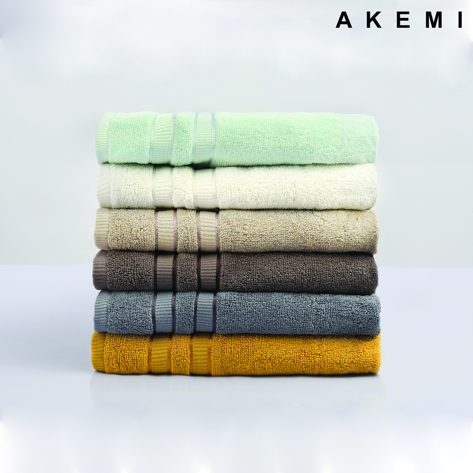 Khăn tắm, khăn lau tay, khăn mặt cotton cao cấp Akemi Swave Cotton 70x140cm 41x76cm 33x33cm , 1 cái