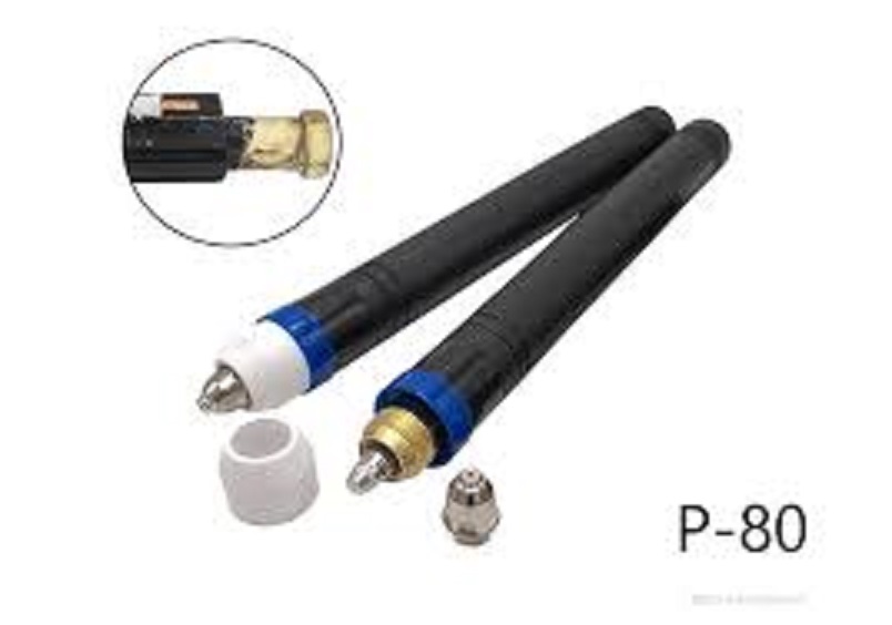 Đuốc cắt, Thân mỏ cắt CNC Plasma P80 - Tay cắt CNC Plasma, mỏ đứng