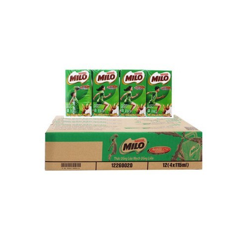 Thùng 48 hộp sữa lúa mạch nestle milo 115ml