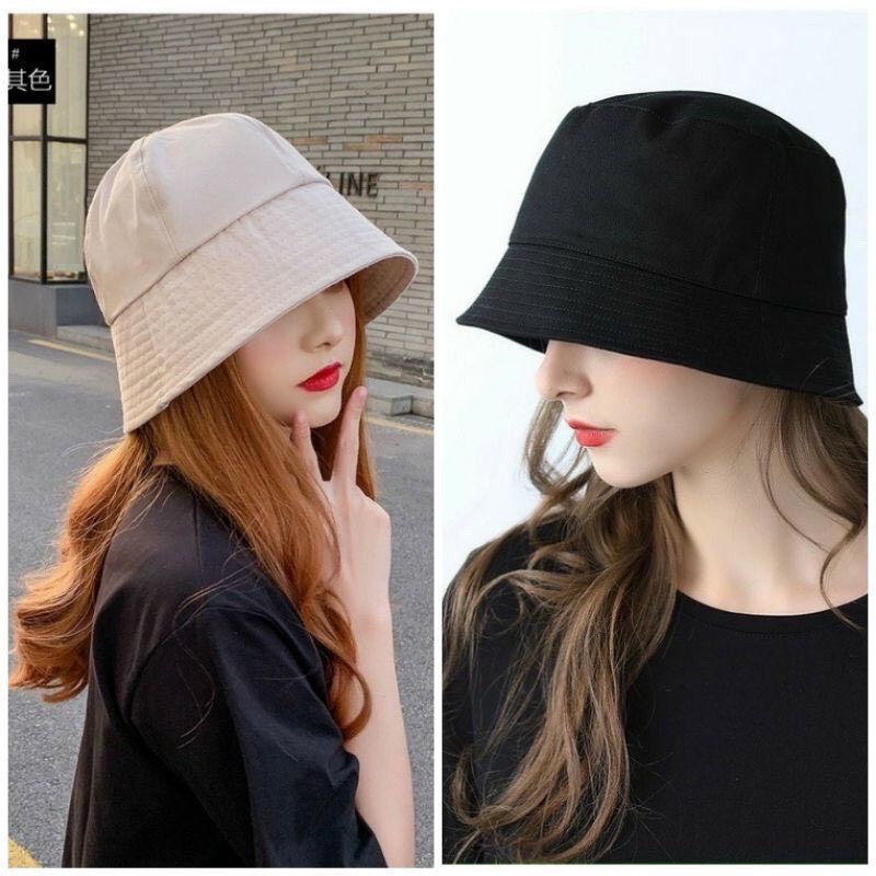 Nón bucket cụp trơn nhiều màu cá tính-hazin thời trang unisex