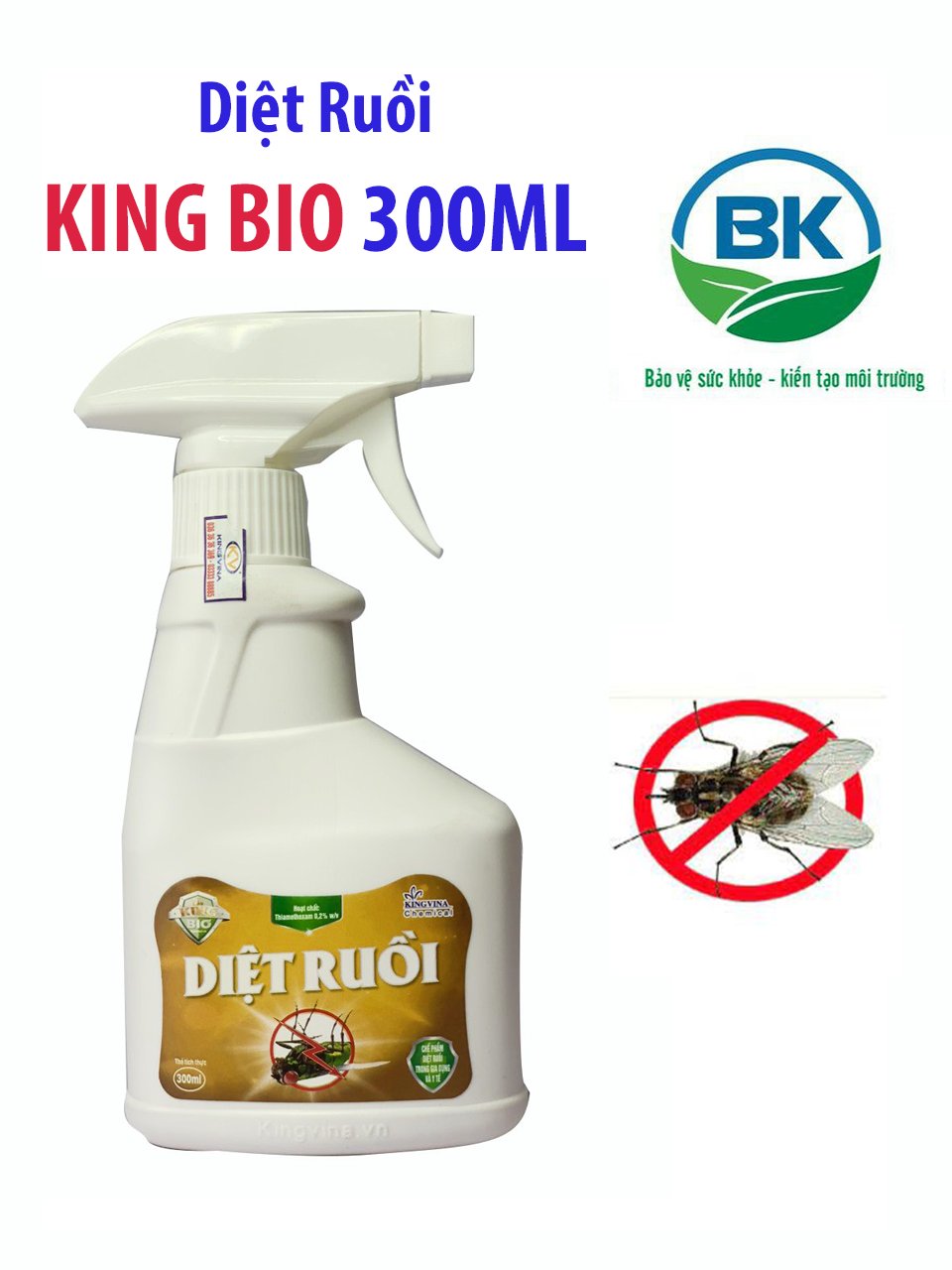 Bình xịt Diệt Ruồi KING BIO 300ML - Dịch vụ Môi trường BK