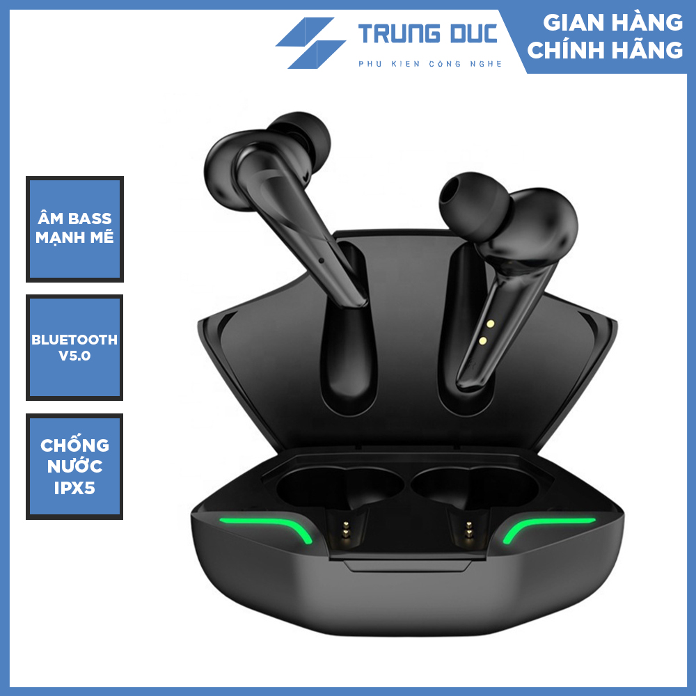 [FREESHIP] Tai Nghe Blueooth Gaming Apro366 TD01 Thiết Kế Đèn Led Ở Tai Nghe Và Dock Sạc Độc Đáo, Mang Đậm Phong Cách Game Thủ - Phụ Kiện Trung Đức
