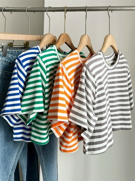 Áo thun sọc dáng croptop cocobebe