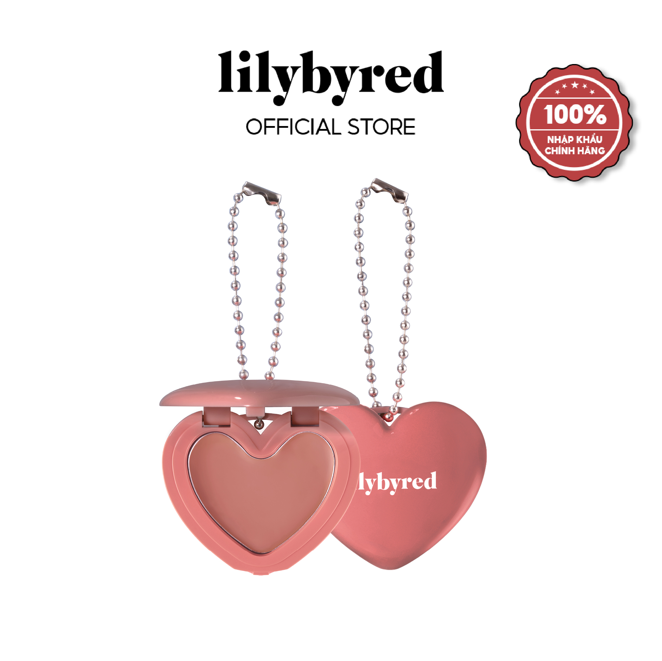   Mini size  Má Hồng Dạng Kem LILYBYRED Luv Beam Cheek Balm Màu 08 Pinkie Crush 1.6g 