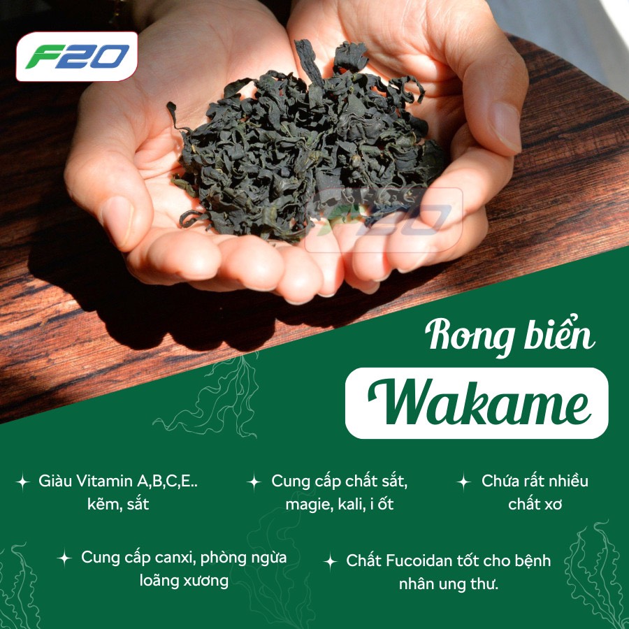 Rong biển nấu canh hàn quốc - rong biển nấu canh wa-ka-me gói 50g