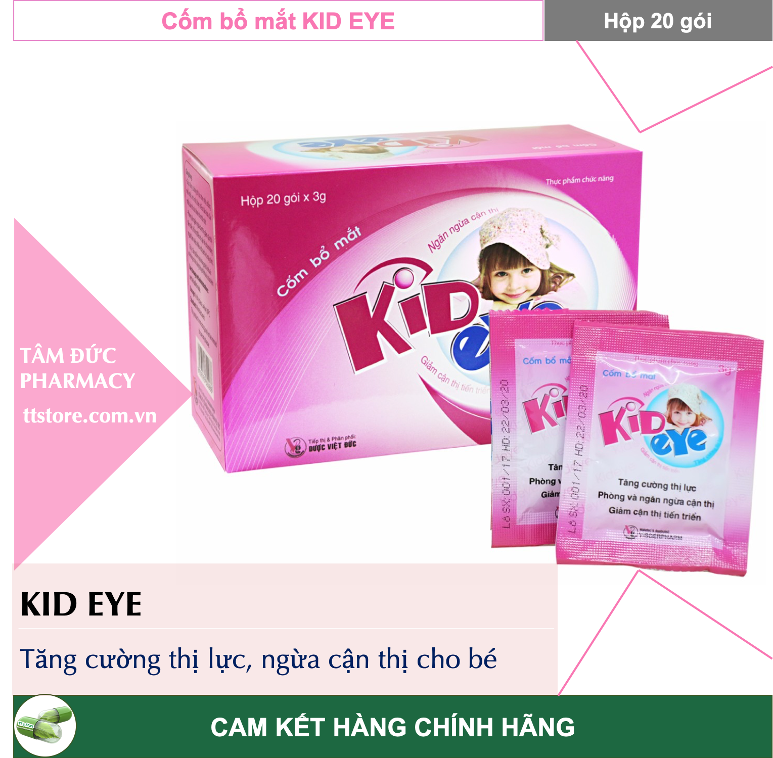 Cốm bổ mắt kid eye - tăng cường sức khoẻ thị giác cho bé