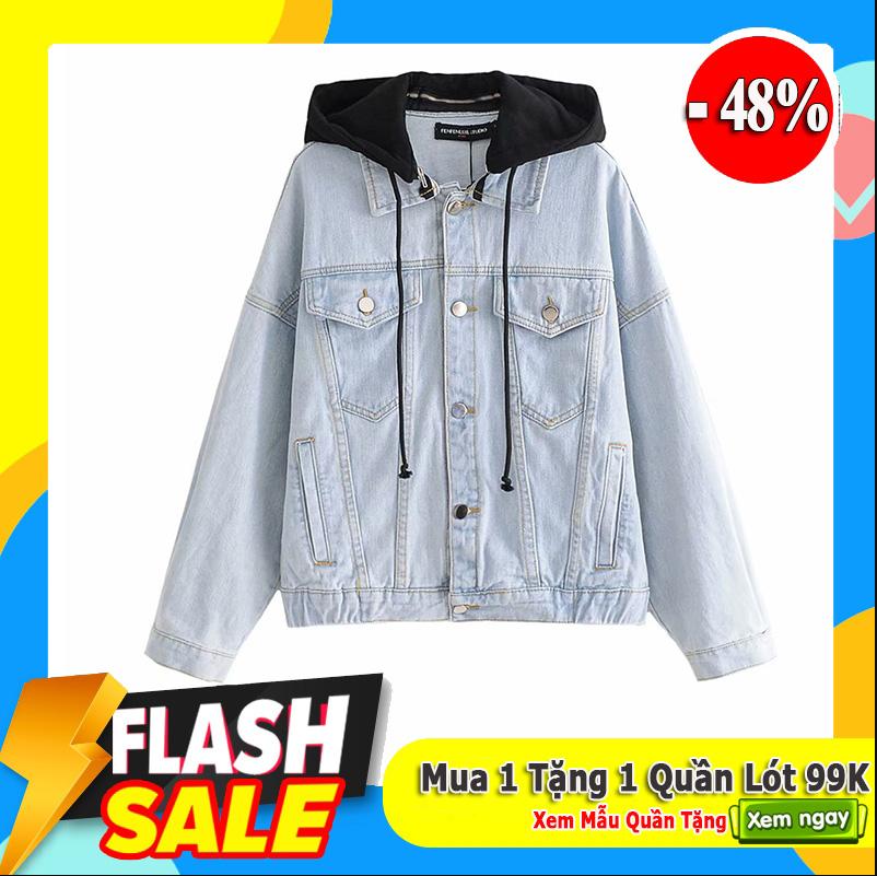 Áo khoác jean nam nữ,áo khoác jean unisex hàng nhập cao cấp KJ28