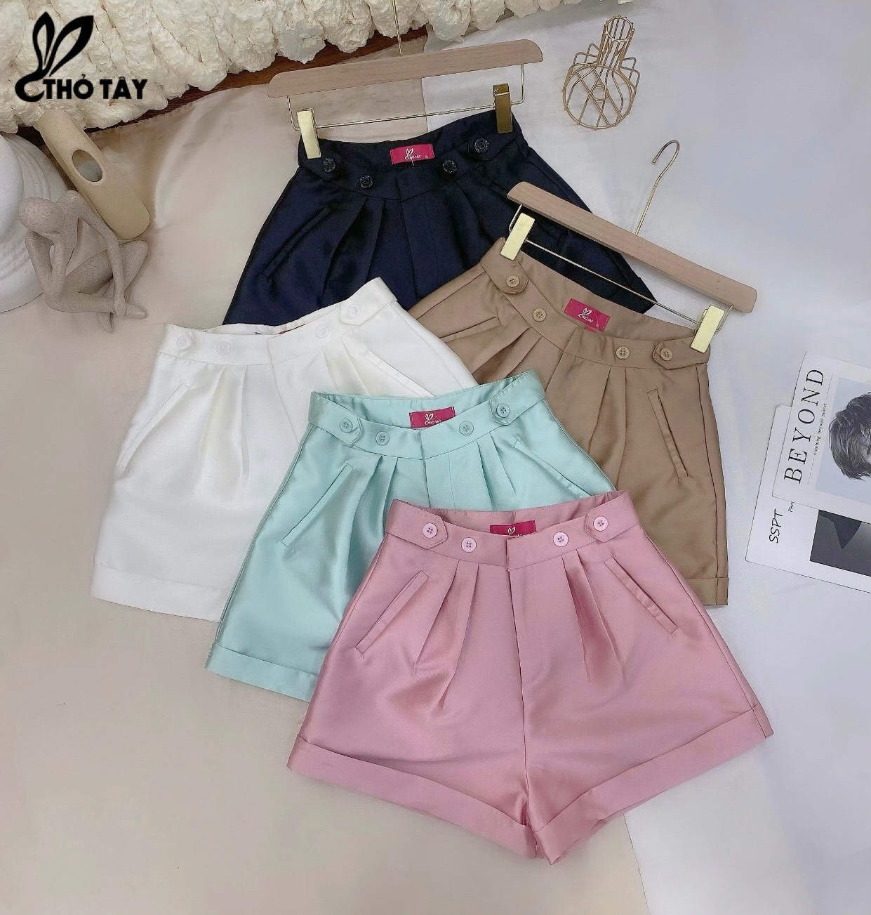 Quần tafta đính nút - thỏ tây q199cx401