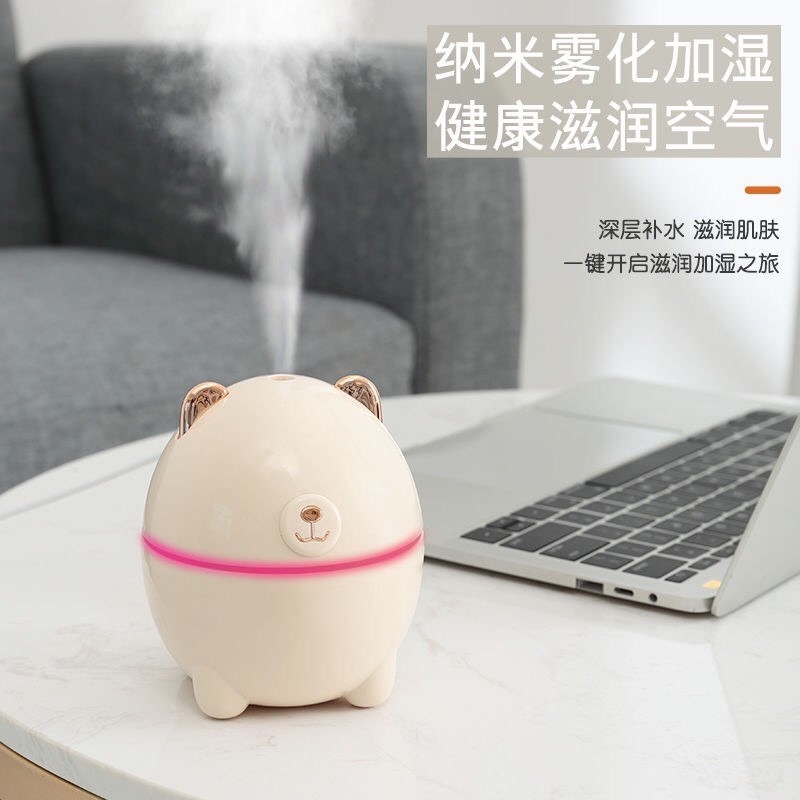 Máy phun sương tao độ ẩm hình con gấu mini