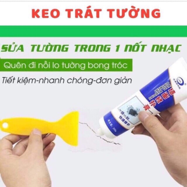 Keo dán tường Keo vá tường, Keo trám vết nứt tường thông minh, Keo chống thấm vá tường