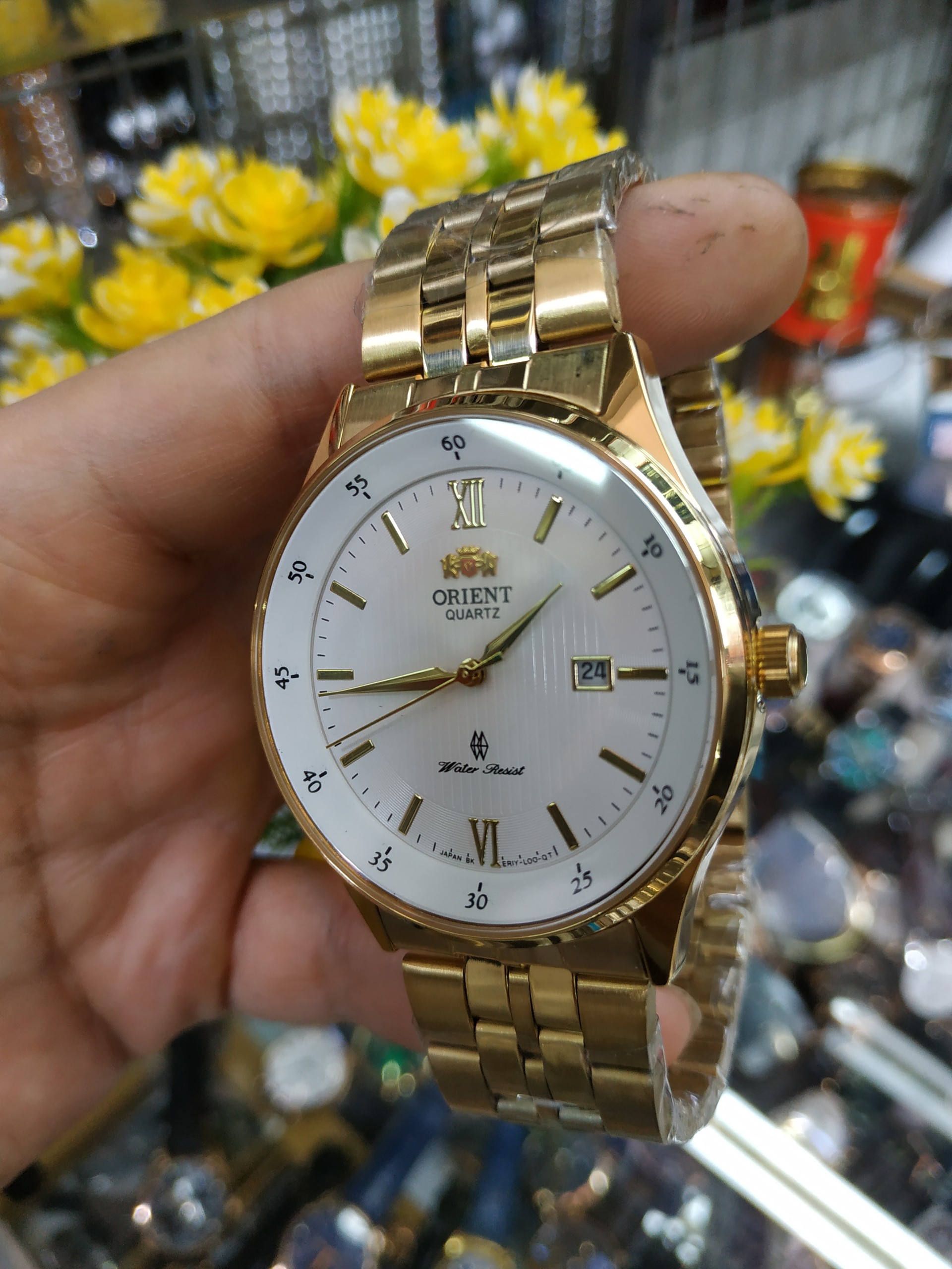 [ ĐƯỢC KIỂM TRA HÀNG ] { ĐỒNG HỒ NHẬT BẢN SỊN SỐ 1 LAZADA}  { orient patek seiko sk hulot } Đồng Hồ O.888 Water Resist Vàng Dây Kim Loại + Thẻ Bảo Hành 18 Tháng { Gian hàng bán buôn sk rado hublot seiko}