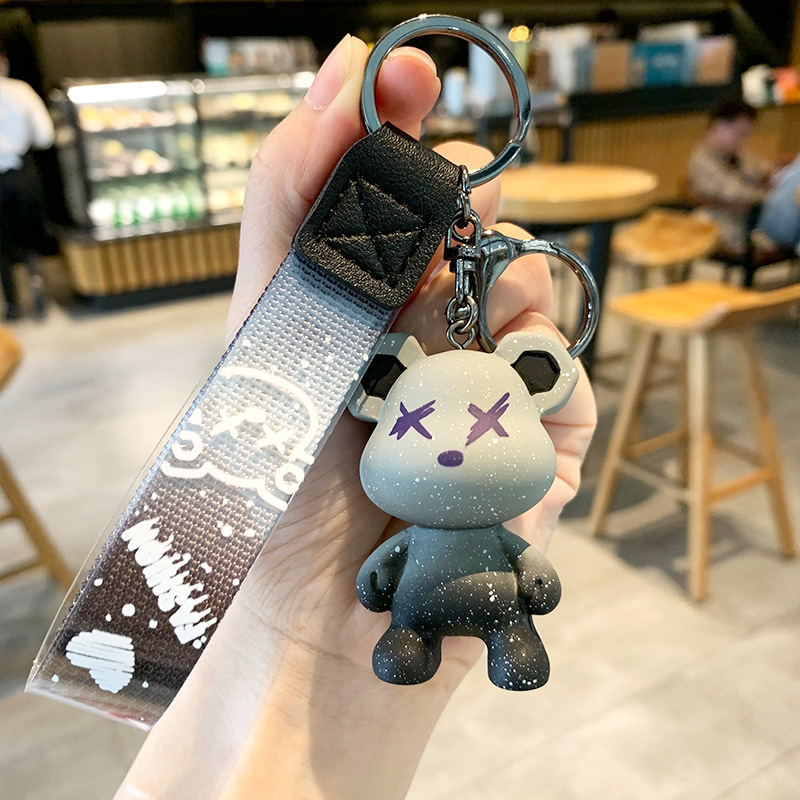 Móc khóa hình gấu bearbrick siêu cute nhiêu màu đẹp - moc khoa xe - Móc Khóa Đẹp Và Độc Đáo - móc khóa cửa - Móc khóa phi hành gia