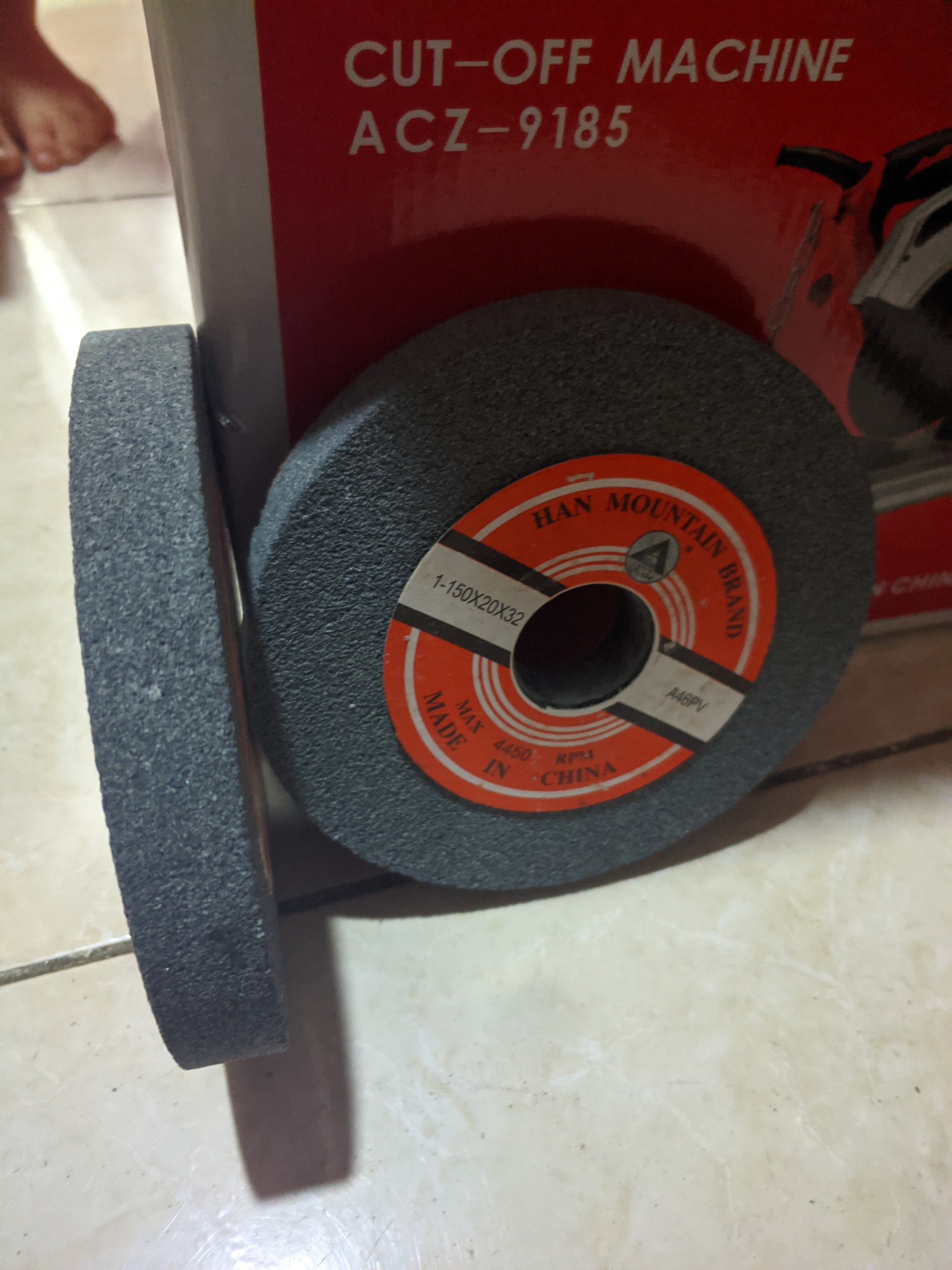 Đá mài tròn, kích thước 150mm - Đá mài dao tròn gắn máy mài, đá mài cho máy mài 2 đá, phụ kiện máy mài 2 đá - HẢI MY STORE