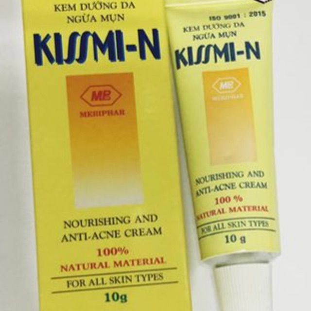 Kissmi-n 10g. kem dưỡng da, ngừa mụn.