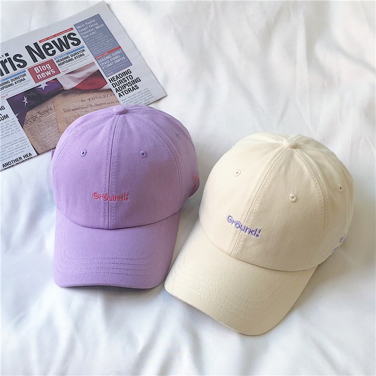 Mũ lưỡi trai - Nón kết thêu chữ Ground phong cách Unisex Nam và Nữ