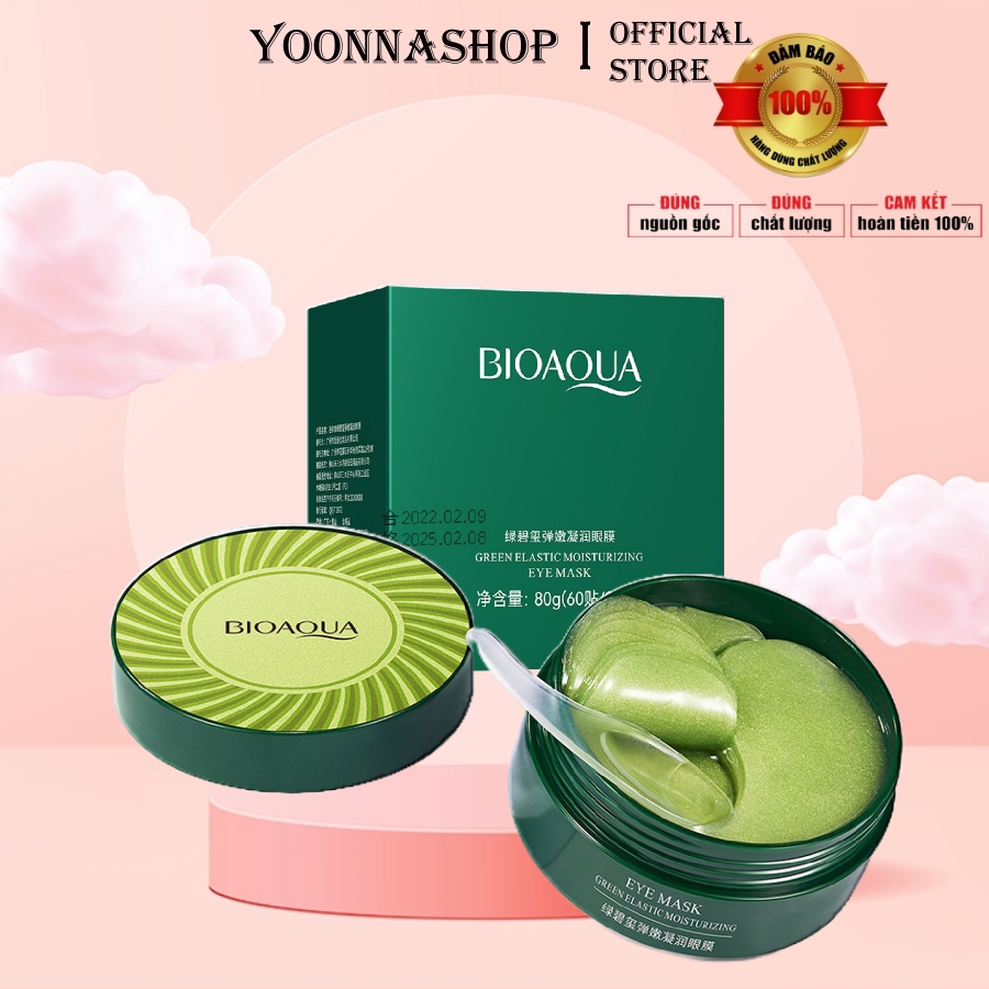  60 Miếng Mặt Nạ Mắt Quầng Thâm - Nhăn Mắt - Bọng Mắt Tảo Biển Của BIOAQUA  MỚI  