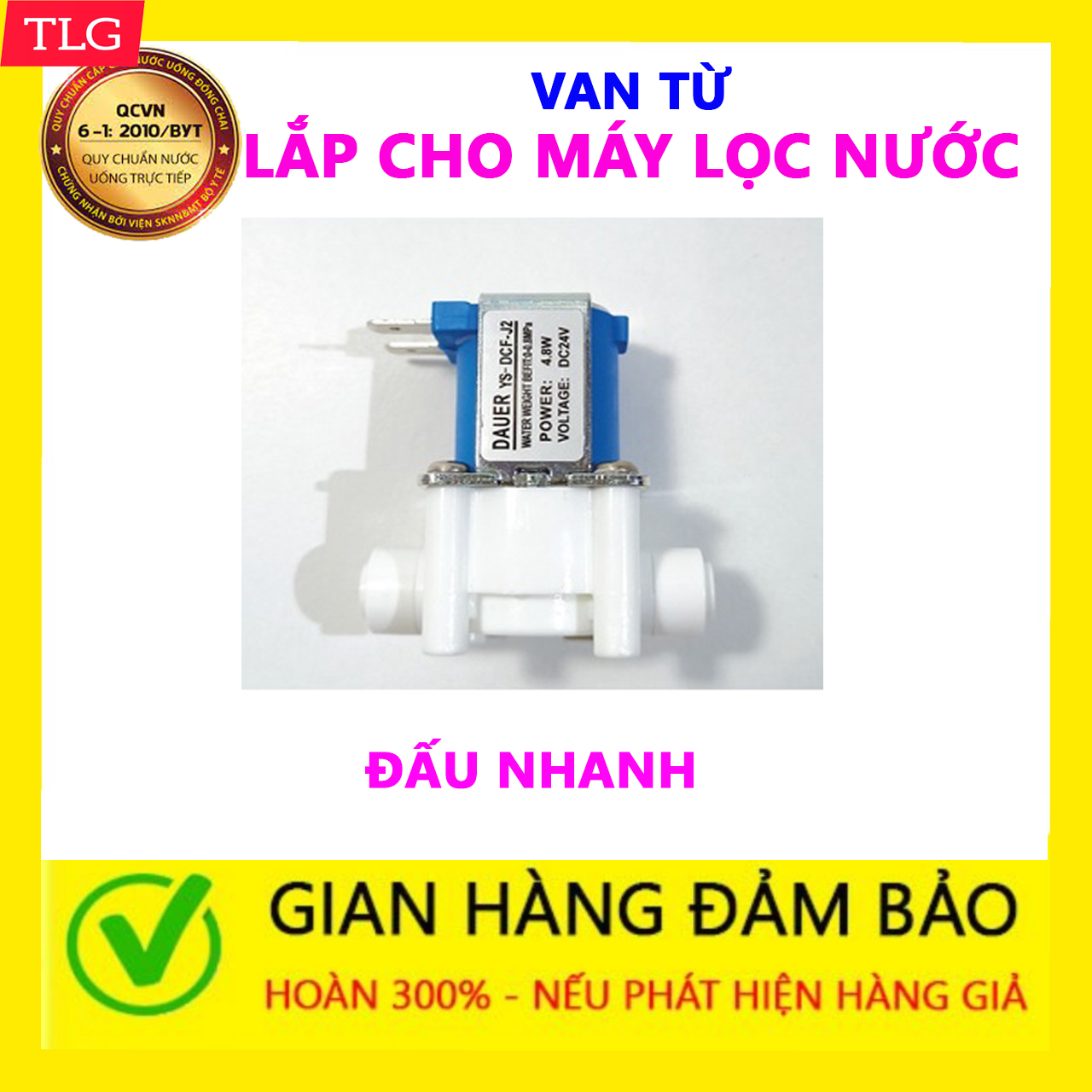 VAN TỪ MÁY LỌC NƯỚC ĐẤU NHANH - TẶNG 2 DÂY RẮC CẮM ĐIỆN