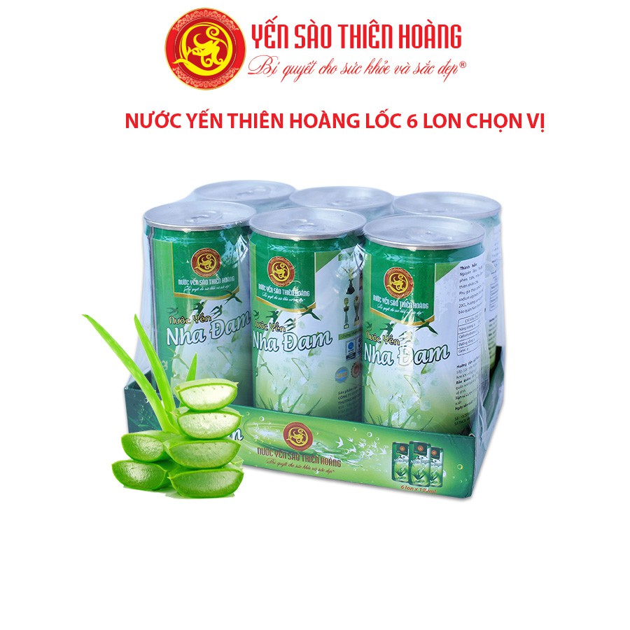 Nước Yến Thiên Hoàng Lốc 6 Lon chọn vị(Yến Collagen)