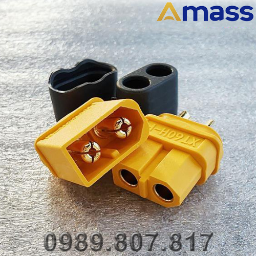 Jack cắm XT60 chất lượng cao Amass XH60H có nắp chụp bảo vệ kết nối Pin Lipo | PDB | ESC