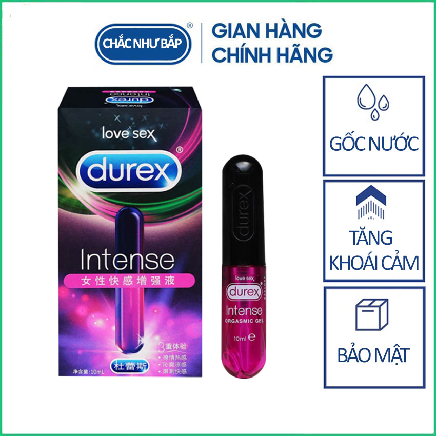 Gel bôi trơn Durex Intense Orgasmic tăng khoái cảm cho nữ 10ml