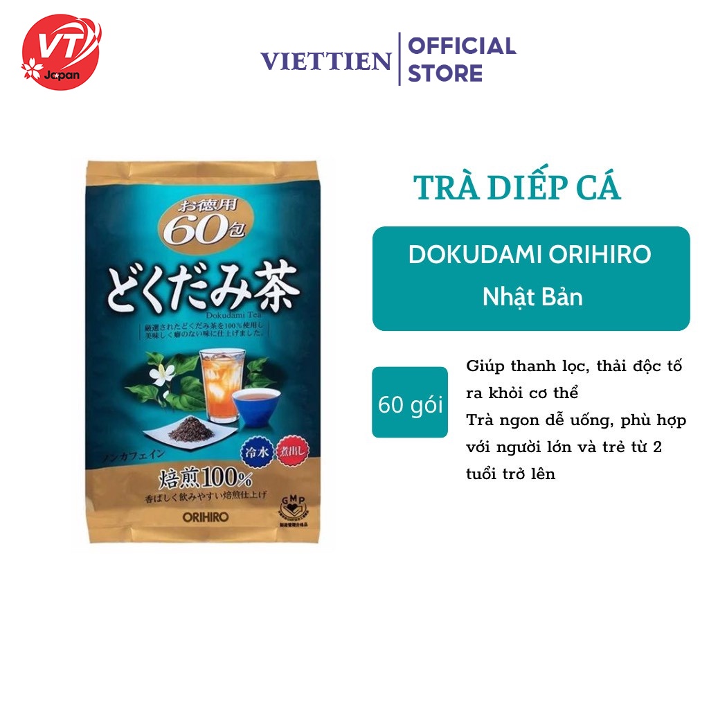 Trà diếp cá orihiro nhật bản 60 túi lọc