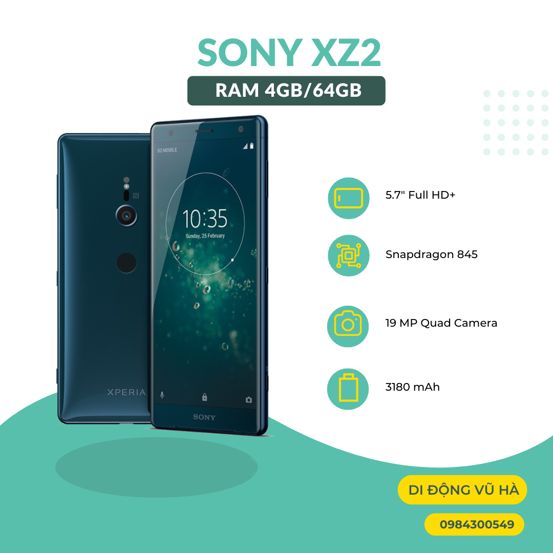 Điện thoại sony Xz2 64Gb nguyên zin đẹp như mới